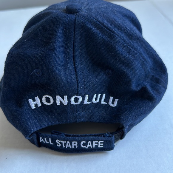 ALL STAR CAFE Black Adjustable Embroidered Cap Vintage - Picture 2 of 7